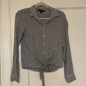 Banana Republic Tie Front Blouse
